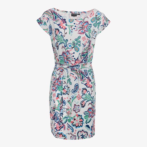 Dames jurk met paisley print wit