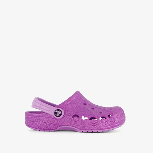 Baya Clog kinder klompen paars glitter