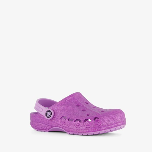 Baya Clog kinder klompen paars glitter
