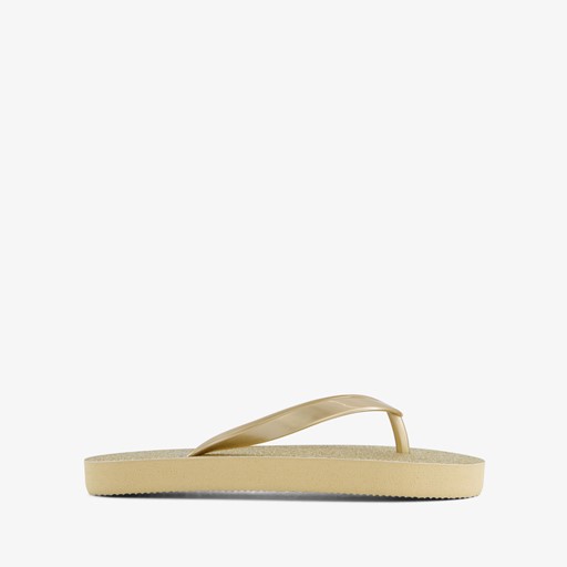 Kinder teenslippers goudkleurig