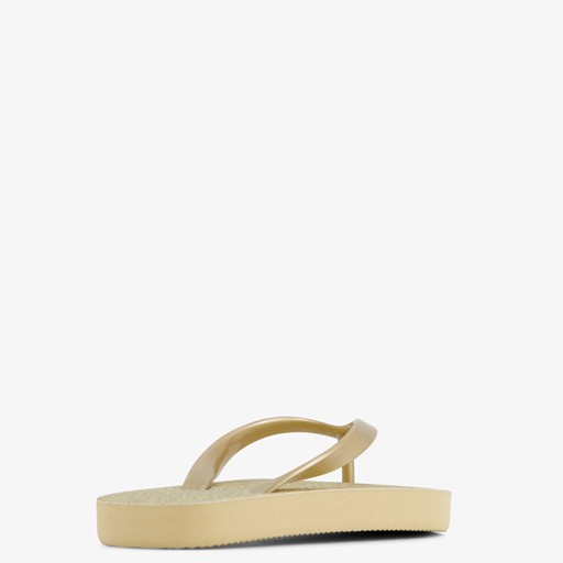 Kinder teenslippers goudkleurig