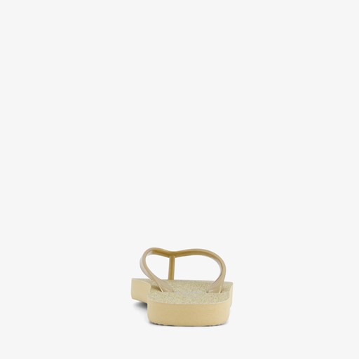 Kinder teenslippers goudkleurig