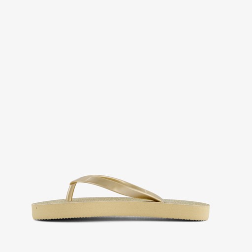 Kinder teenslippers goudkleurig