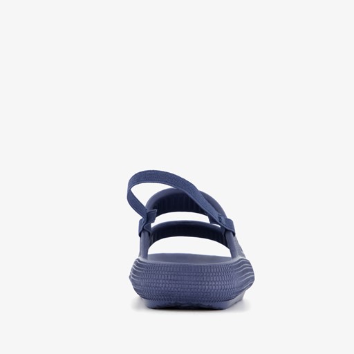 Jongens badslippers blauw met dikke zolen