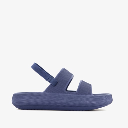 Jongens badslippers blauw met dikke zolen