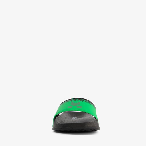 Kinder badslippers zwart groen