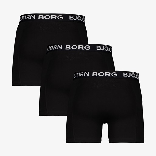 Heren boxershorts zwart 3 pack
