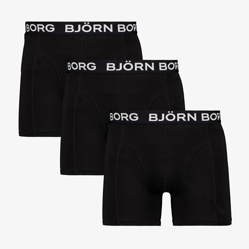 Heren boxershorts zwart 3 pack