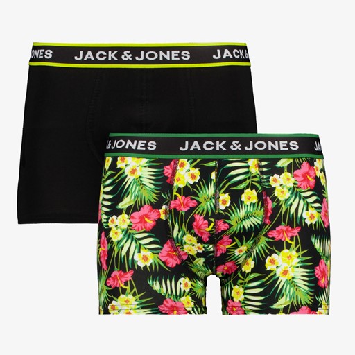 Heren boxershorts 2 pack zwart groen