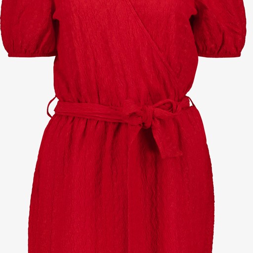 Dames wikkeljurk rood