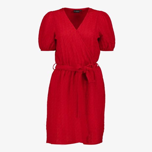 Dames wikkeljurk rood