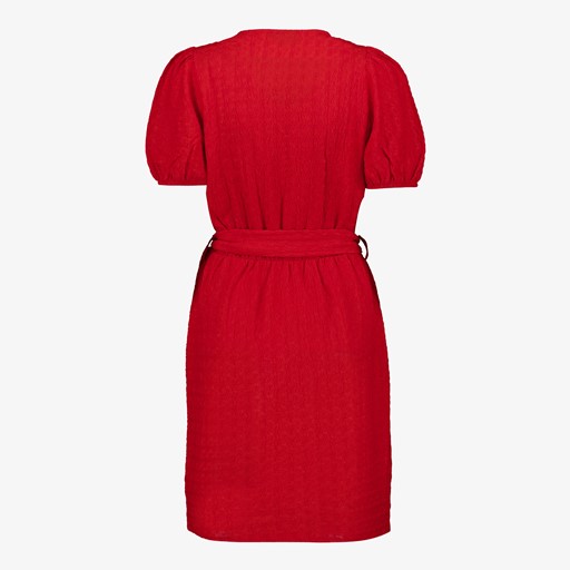 Dames wikkeljurk rood