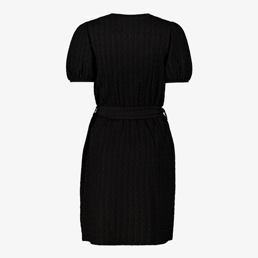 Dames wikkeljurk zwart