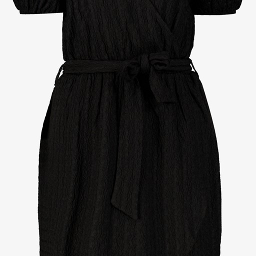 Dames wikkeljurk zwart