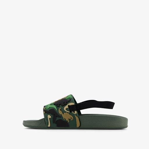 Kinder badslippers met hielbandje dino
