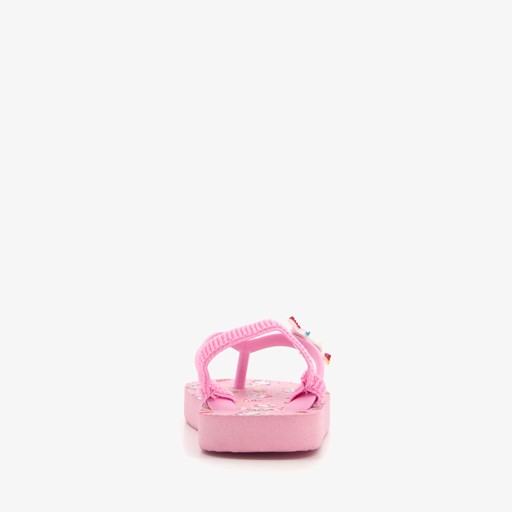 Roze meisjes teenslippers met unicorn