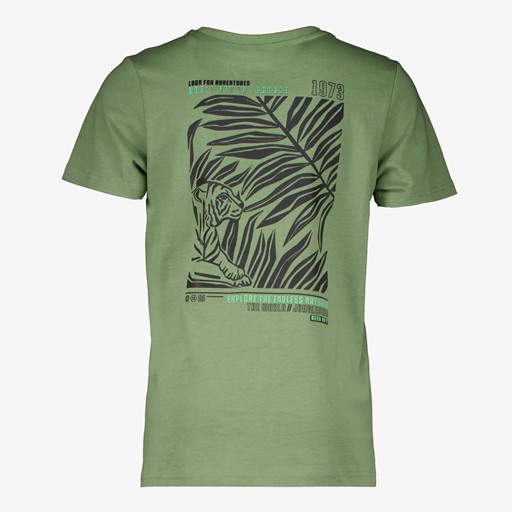 Jongens T-shirt met backprint groen
