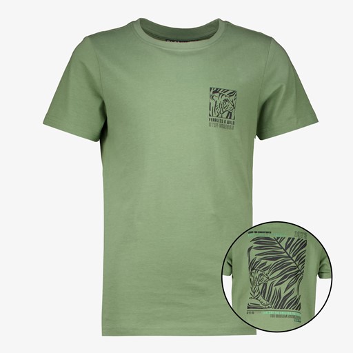 Jongens T-shirt met backprint groen