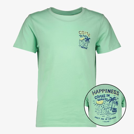 Jongens T-shirt met backprint groen