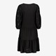Dames broderie jurk zwart