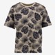 Name It jongens T-shirt palmbladeren beige zwart