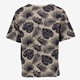 Name It jongens T-shirt palmbladeren beige zwart