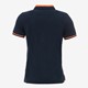 Jongens polo donkerblauw oranje
