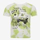 Jongen tie dye T-shirt wit groen