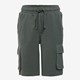 Unsigned jongens cargo sweat short donkergroen