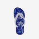 Kinder teenslippers blauw met print