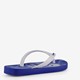 Kinder teenslippers blauw met print