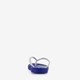 Kinder teenslippers blauw met print