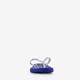 Kinder teenslippers blauw met print