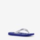 Kinder teenslippers blauw met print