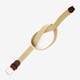 Gevlochten heren riem beige bruin