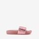 Meisjes badslippers roze met glitters