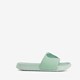 Meisjes badslippers met hartje mintgroen