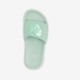 Meisjes badslippers met hartje mintgroen