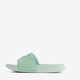 Meisjes badslippers met hartje mintgroen