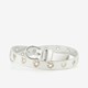 Meisjes riem wit met hartjes