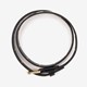 Meisjes riem zwart met hartjes