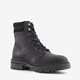 Hush Puppies leren veterboots zwart