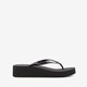 Dames teenslippers met dikke zolen