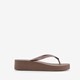 Dames teenslippers bruin