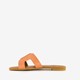 Dames slippers koraal MAG NIET ON