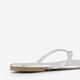 Dames teenslippers zilver