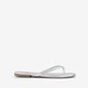 Dames teenslippers zilver
