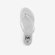 Dames teenslippers zilver