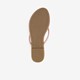 Dames teenslippers rosé goud