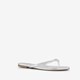 Dames teenslippers zilver